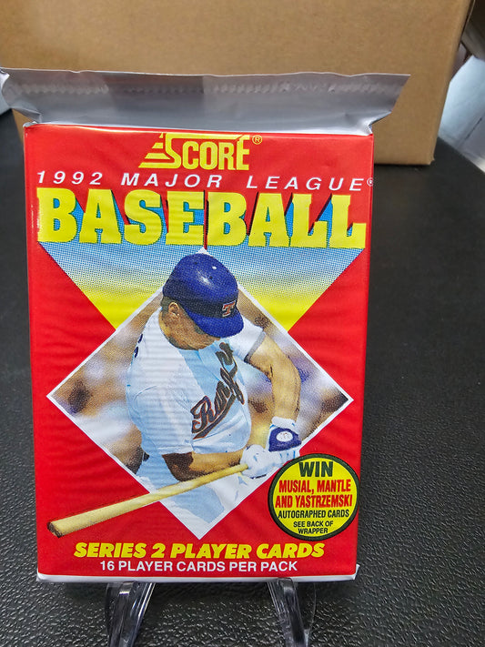 1992 Score Baseball "Series 2" Pack