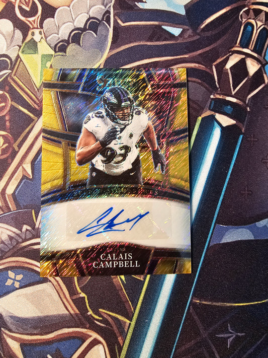 2023 Panini Select Calais Campbell Gold Shimmer 2/10